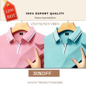 Premium Quality Old Money Polo Combo Baby Pink & Till Green